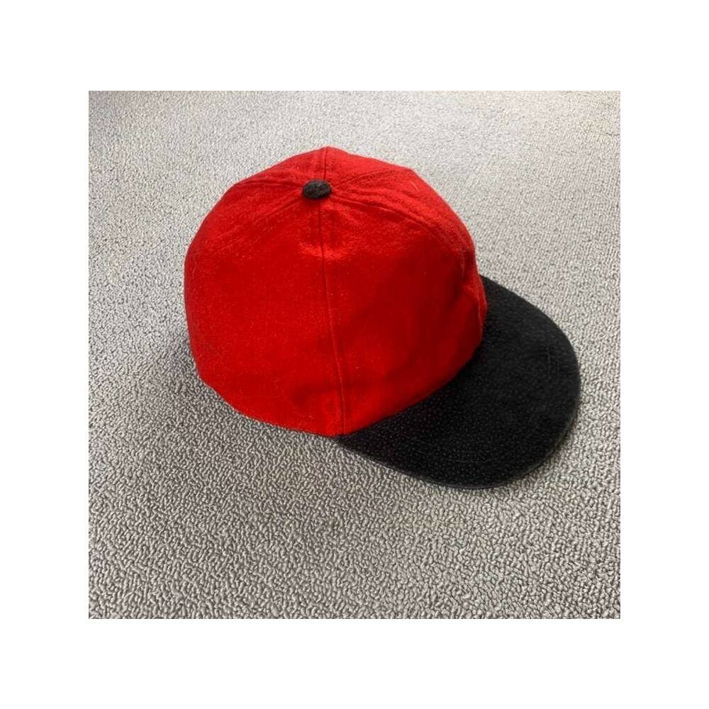 Vintage Eastern Accessories Baseball Cap‎ One Size Red Wool Two Tone Red Black